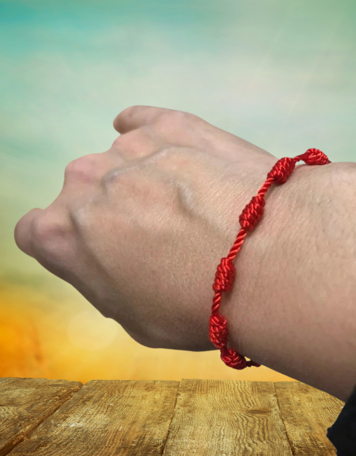 Red Cord & Knot bracelet - Smudge Metaphysical